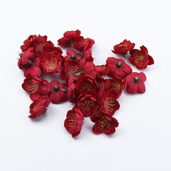 

30 50 100 silk plum blossom декоративные цветы diy свадебные подарки коробка рождественские украшения для дома искусственные цветы bbygcy ho
