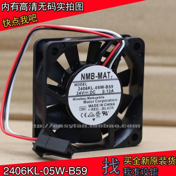 

fans & coolings nmb 2406kl-05w-b59 6015 24v 0.13a fanuc system / machine cooling fan 60Ã60Ã15mm