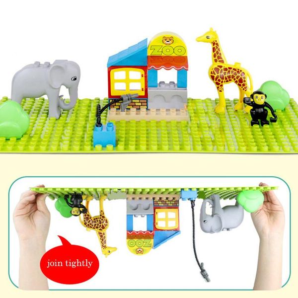 

большой размер креатив wall опорная плита building block совместимый duploed marble run race блок baseplate diy кирпича игрушка для детей bb