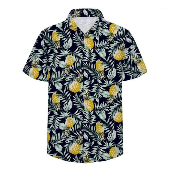 

cloudstyle mens shirt tropical leaves print short sleeves shirts mens casual streetwear fashion shirts slim fit eu plus size 3xl1, White;black