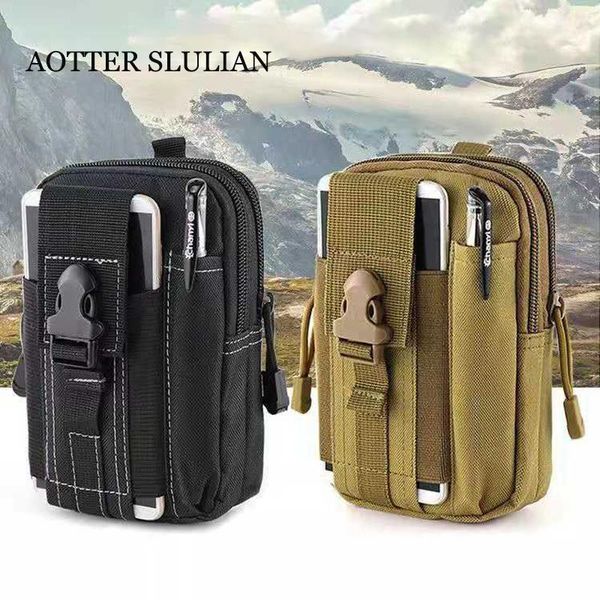 Sacos de cintura Homens Saco Tático Viagens Ao Ar Livre Camping Caminhadas Telefone Celular Pequeno Molle Bolle Bolle Pack Militar Bolso Gadget