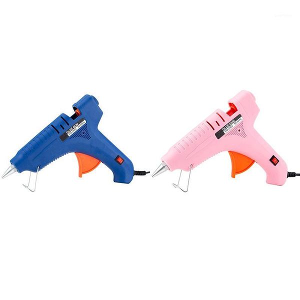 

100w melt glue industrial mini thermo glue gun heat temperature tool eu plug pink1