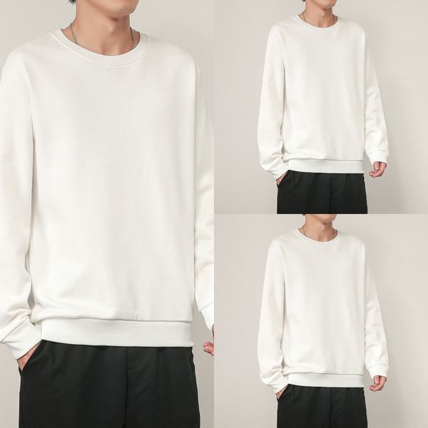 

large men's autumn 2020 multicolor men's new round neck pullover loose pullover sweater sweater sports coat r6apn, Black