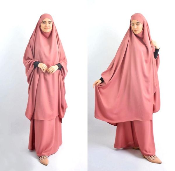 

eid muslim prayer garment dress women abaya jilbab hijab long khimar outfit ramadan abayas islamic clothes niqab djellaba burka, Red
