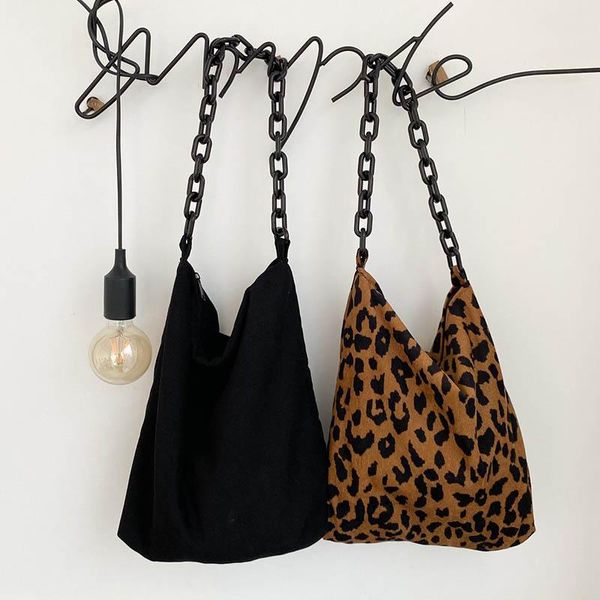 

canvas shoulder bag for women 2020 casual tote bag women leopards pattern capacity shopping purse and handbag bolsa feminina