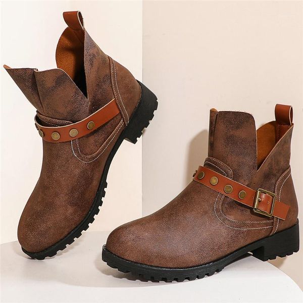 

boots 2021 oxfords buckle shoes women cuban low heels riding female round toe platform pumps rivets casual1, Black
