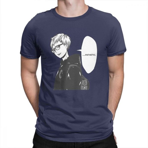 

haikyuu s цукисима kei мужчины коротким рукавом классический fit summer crew neck 100% хлопок comic мужские дизайнеры балахон футболки толст