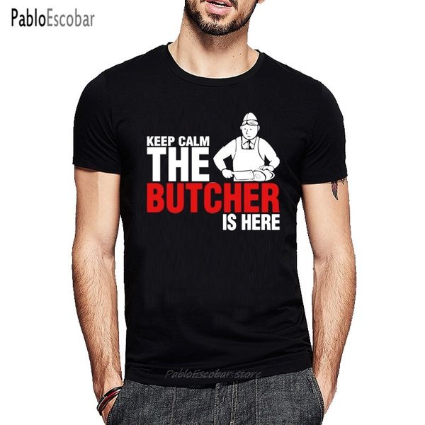 

new keep calm the butcher is here summer custom short sleeve male men & plus size hoodie designers t shirts sweatshirt