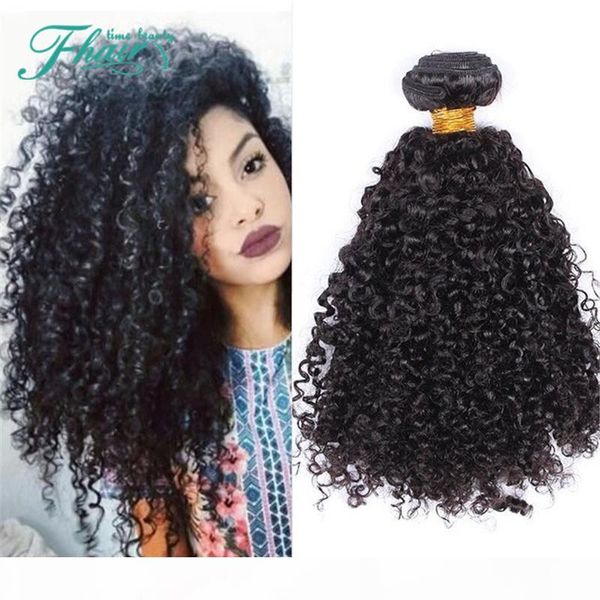 

9a indian curly hair 3 bundles kinky curly hair weaves natural black 10"-30" length brazilian virgin hair extensions on sale