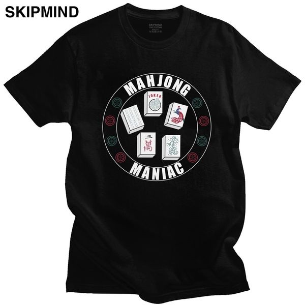 

fashion mahjong maniac t shirt for round short sleeved mah jong printed tshirt soft tee merchandise gift sport hooded sweatshirt hoodie