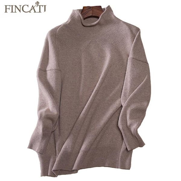 

women's sweaters women pullover 2021 turtleneck collar 100% pure cashmere soft skin friendly casual loose pulls femme, White;black