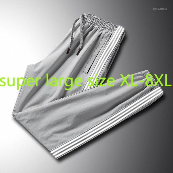 

men's pants arrival fashion super large men spring oversized long casual full length elastic waist plus size xl-4xl5xl 6xl 7xl 8xl1, Black