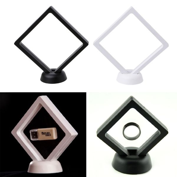 

jewelry floating suspended display case coins gems artefacts stand holder box q1218