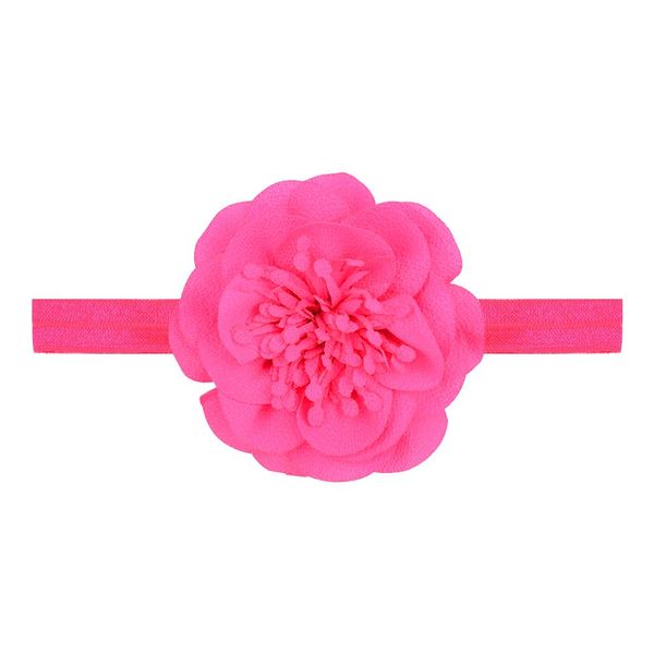 

12 colors solid flower baby headband kids ribbon elastic hair bands for girls headbands children turban hair accessories gift q jllihk