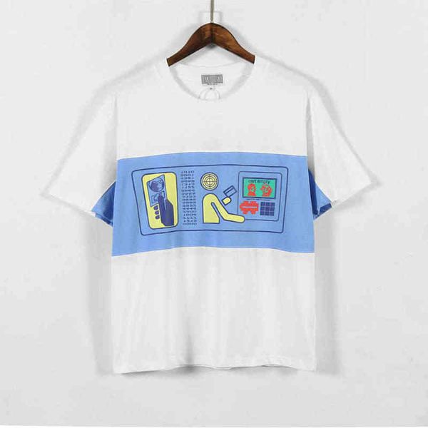 

version cavempt shopping car empty design men women basic tees cav empt ce oversized short mouths cats t-shirt, White;black