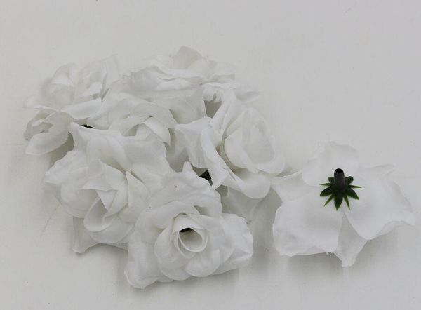 

white crimping rose flower head wedding silk flower decoration flower ball jlljzd yummy_shop