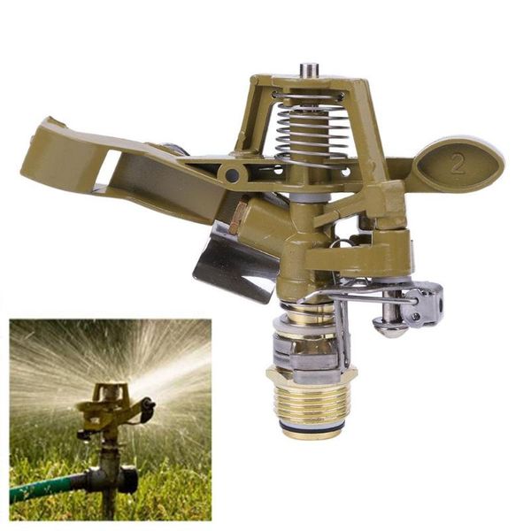 

1/2 inch copper rotate water sprinkler spray nozzle connector rocker arm garden irrigation watering system garden tools