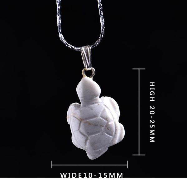 

1pc natural tiger crystal turtle pendant crystal rock friendship guardian gem male girlfriend decoration trend jewelry qylavy, Black