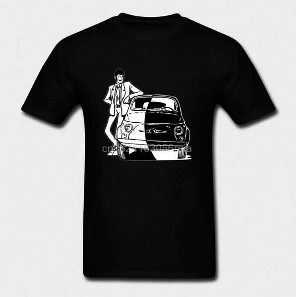 

men lupin comics cartoon vintage fiat 500 short sleeve cotton funny novelty hoodie designers t shirts sweatshirt