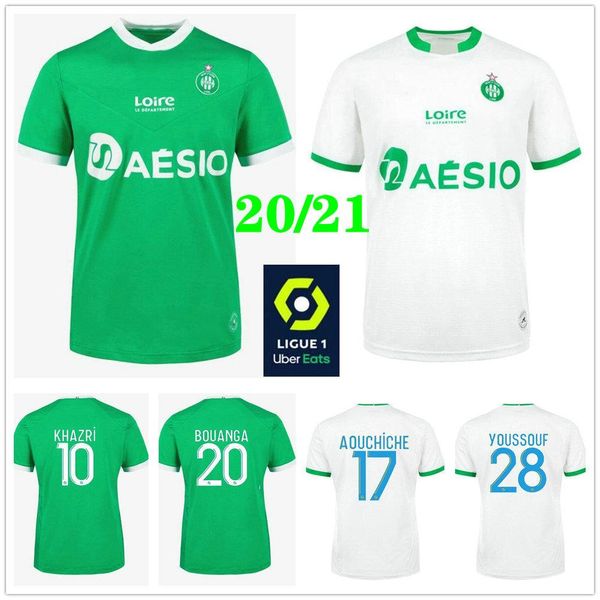 

2020 2021 as saints etienne soccer jerseys khazri diony mens maillot 20 21 asse st etienne beric aholou boudebouz football shirts, Black;yellow