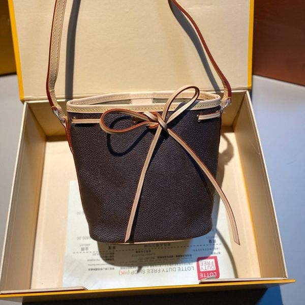 

lady bucket shoulder bag classic canvas crossbody purse drawstring distressed decorative pattern women small handbag tote bag ing