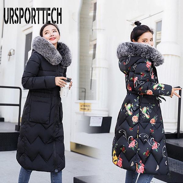 

2020 new brand women long down parka reversible jacket women winter down jacket 2020 hooded oversize coat plus size 3xl1, Black