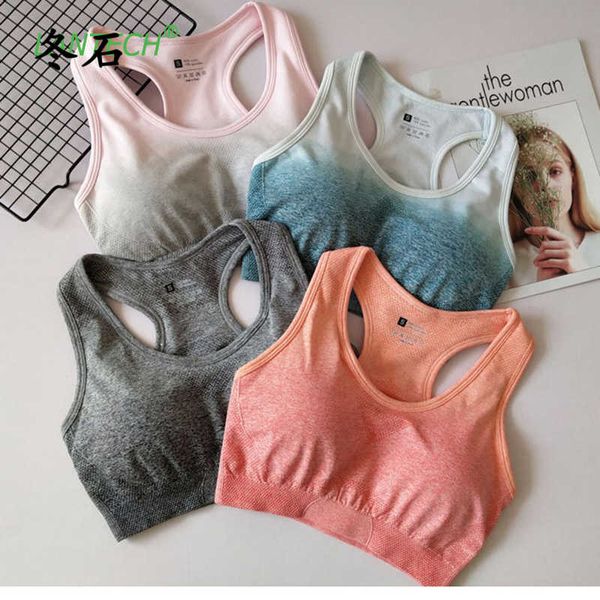 

yoga bra sportswear push up running sports bra padded training workout active jogger women fitness gym, White;black