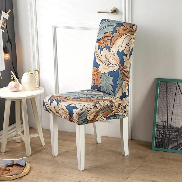 

chair covers stretch spandex cover universal elastic printing slipcover for dining room seat hogar sillas de comedor silla
