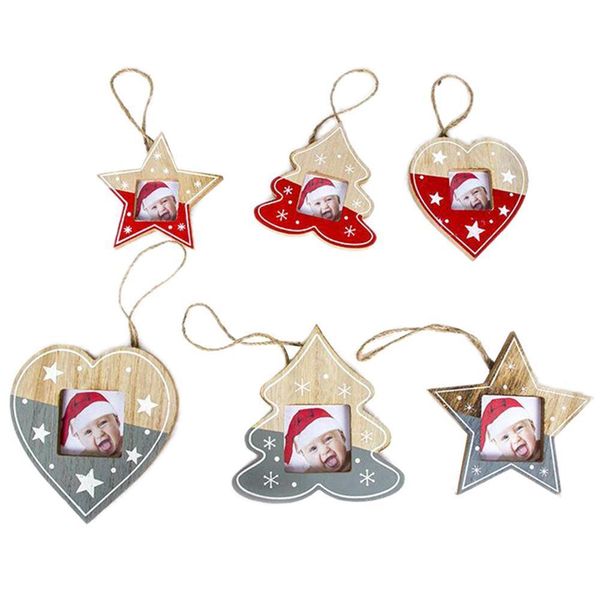 

frame ornaments diy pendant tree wooden p christmas decorations for home navidad