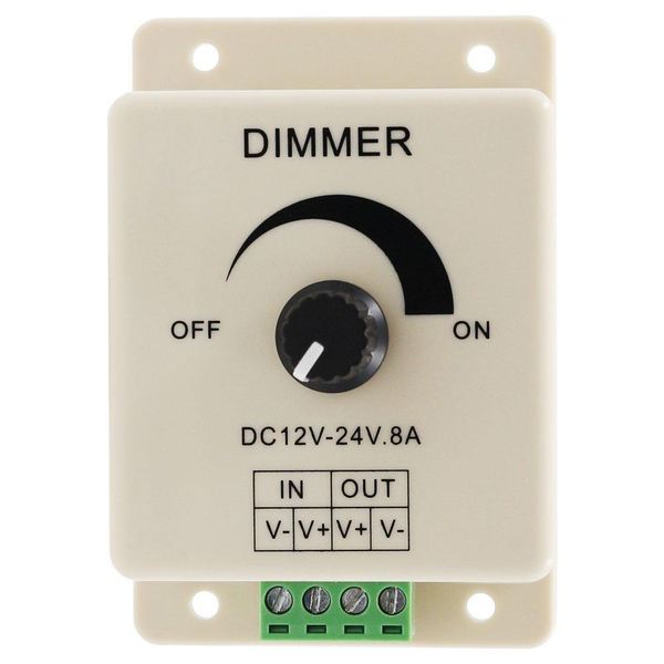 

siccsaee selling dc 12v 8a led light protect strip dimmer adjustable brightness controller in stock swy wmtrnd loveshop01