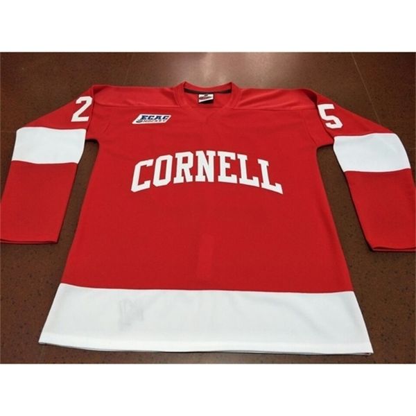 

real custom any name or number cornell big red # 25 joe nieuwendyk hockey jersey or custom any name or number retro jersey, Black
