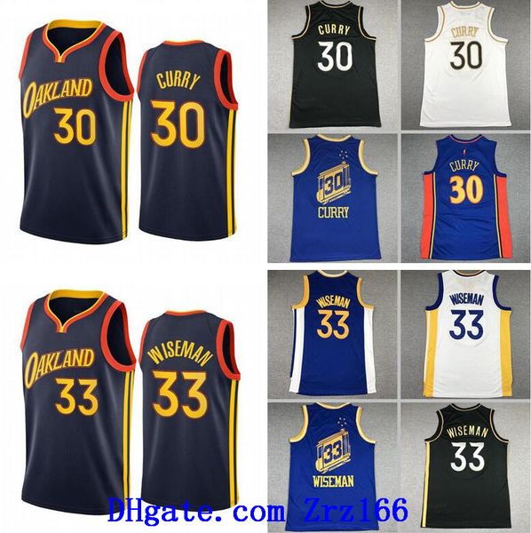 

men golden city state team stephen 30 curry 22 wiggins 11 thompson 33 wiseman 3 oubre white yellow black 2020-21 city sleeveless jersey, Black;red