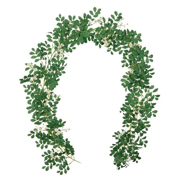 

artificial flowers fake daisy vine hanging green leaf flower ivy vines for home garden office wedding arch decor