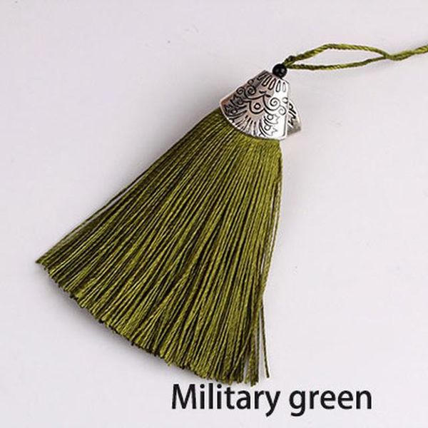 

2pcs pack silk tassel fringe brush fish mouth fringe cap diy tassel fringe trim bag pendant for curtains jewelry diy home decor h jlldrq