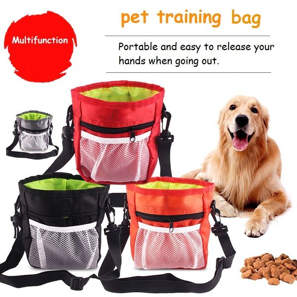 30pcs Durable Pet Dog Treat Bait Waist Pouch Puppy Reward Based Training Bag avec ceinture à boucle Transporte facilement des jouets pour animaux de compagnie Fournitures pour animaux de compagnie MJ0418