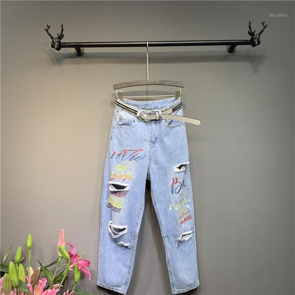 

women's jeans women denim pants dm0011, Blue
