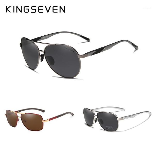 

sunglasses 3pcs combined sale kingseven brand design men gray polarized mirror lens uv protection1, White;black