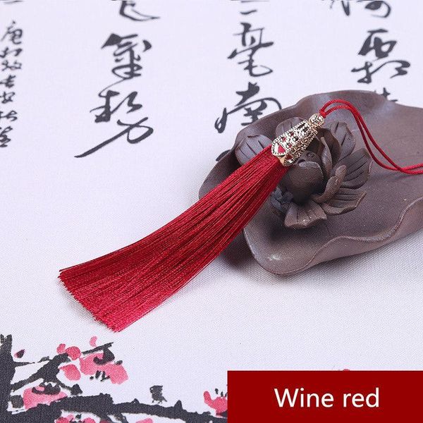 

5pc new style metal cap tassel fringe keychain caps straps diy jewelry making charms pendants craft accessories craft tassel diy h jllhea