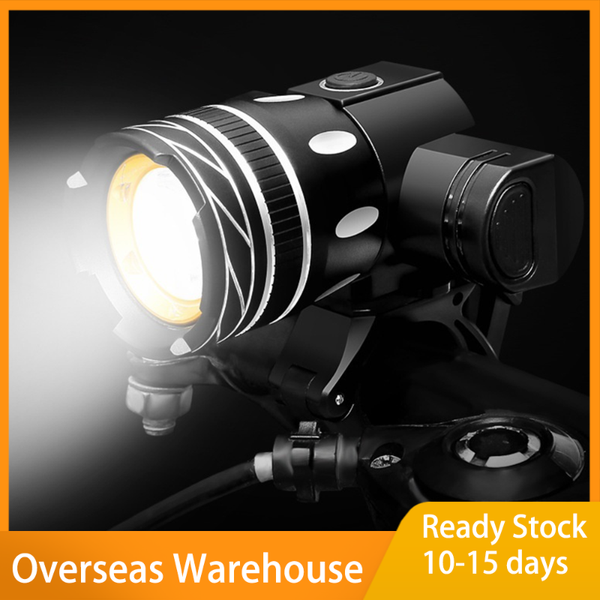

bike lights bicycle light led headlight zoom usb rechargeable aluminum alloy upgrade mount accessory mtb accessories