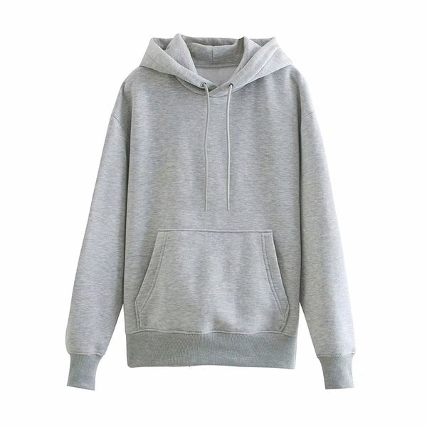 

2021 new women hoodie sweatshirts spring autumn fashion variety of colors oversize ladies pullovers pocket hooded jac pi15, Black