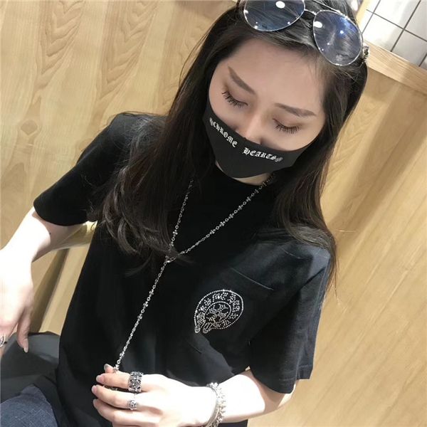 

cool brand designer sponge printing black star same medium thick four seasons washable masks dustproof haze mask