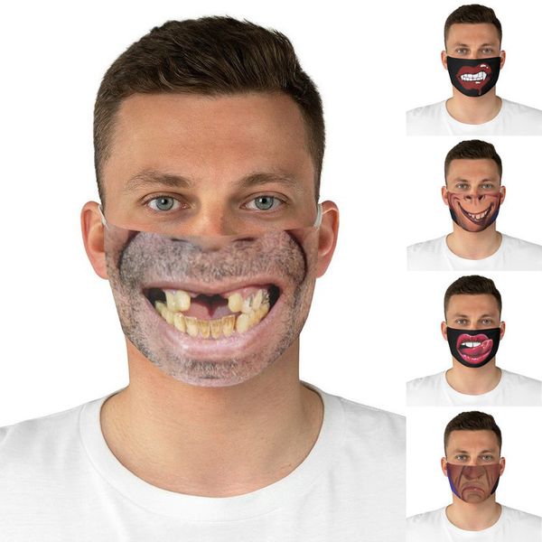 

funny cartoon printing mascarilla mouth for face women men facemasks windproof breathable designer mask tapabocas