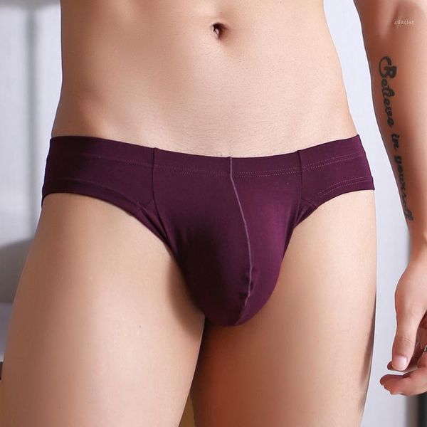 

men seamless transparent ultra-thin breathable thong briefs underwear modal breathable simple men's underwear1, Black;white