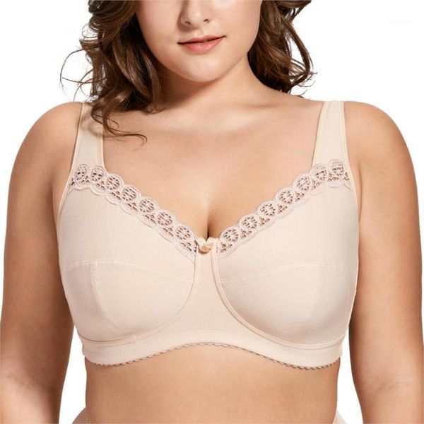 

bras women's full coverage lace plus size wireless non padded cotton bra 34-48 b c d dd e f g h i j1, Red;black