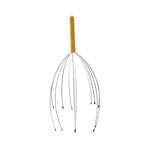 

back scratcher eight-claw head massager stainless steel massage extendable handy pocket pen clip hair brush