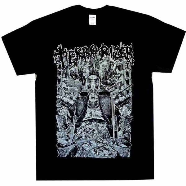 

terrorizer gas mask shirt s m l xl xxl t-shirt death metal tshirt new sport hooded sweatshirt hoodie