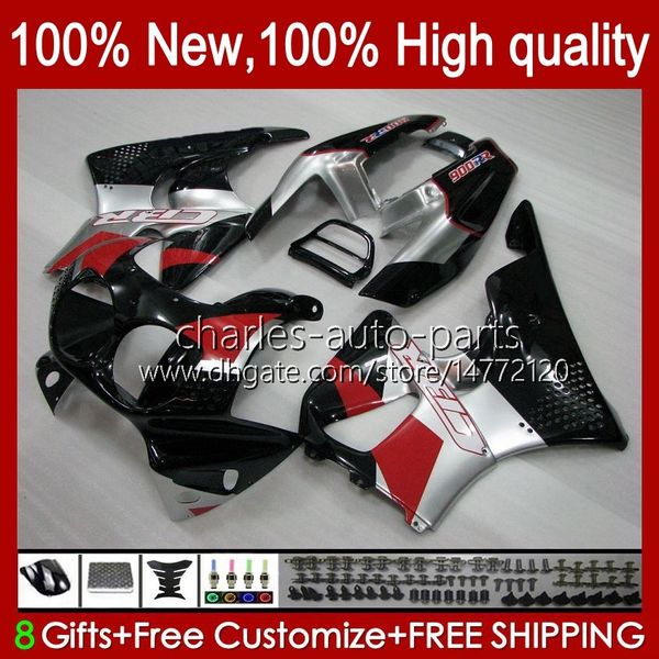 Corpo para Honda CBR 893RR 900RR CBR893RR 89 90 91 92 93 94HC.18 prateado vermelho CBR893 CBR 900 893 RR CBR900RR 1989 1990 1991 1992 1993 carenagens