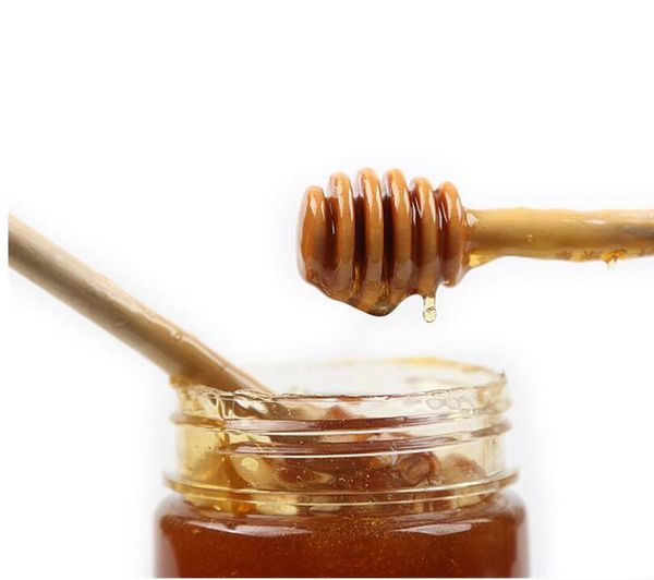 

mini wooden honey stick honey dippers 8cm party supply spoon stick honey jar stick coffee spoon wedding party bar supply ing