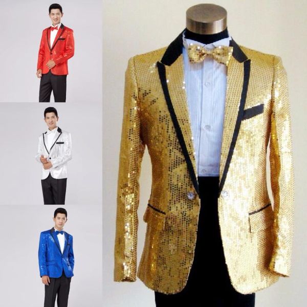 

men's suits & blazers paillette male master sequins dresses stage costumes men terno suit mc host clothing singer blazer show jacket ou, White;black