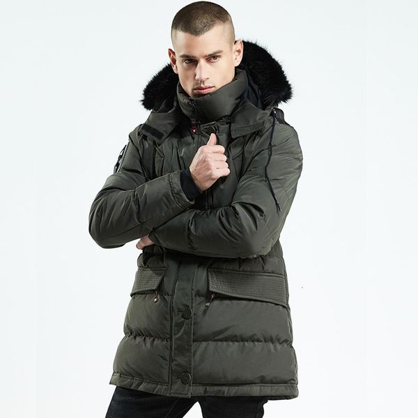 

new design plus size big fur collar chamarras mujer warm down coat hooded